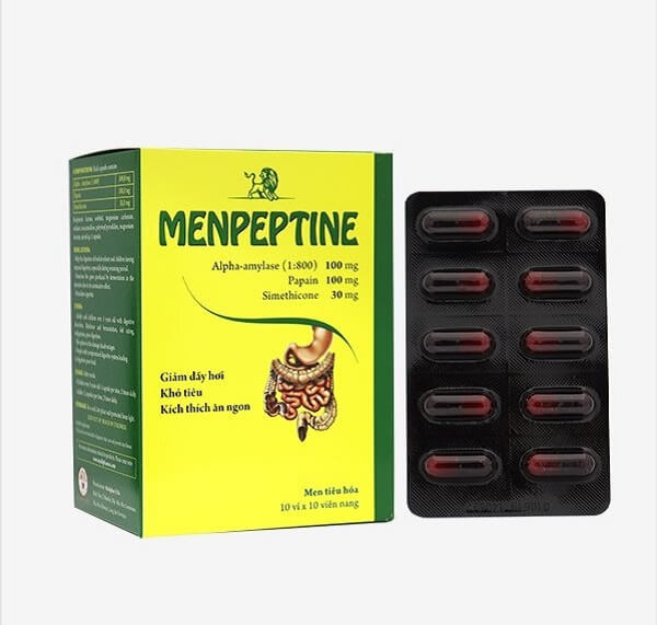 thuốc men tiêu hóa menpetine